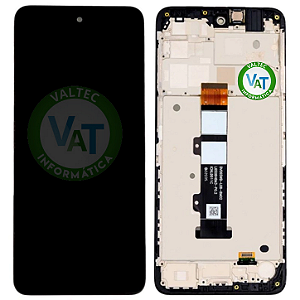 Frontal Tela LCD Moto G22 Preto com Aro