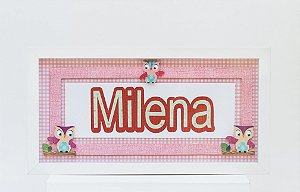 Porta de Maternidade 3D (Meninas)