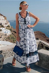 Vestido Longo Renda Valentina Única