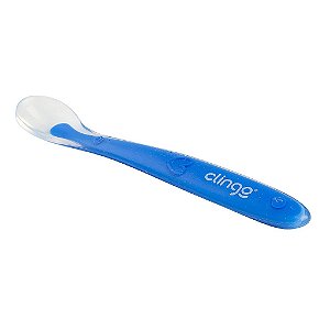Colher de Silicone Premium Azul - Clingo