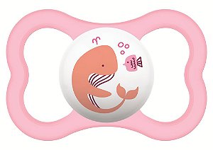 Chupeta Air Baleia Rosa 6m+ - Mam