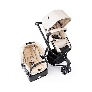 Carrinho de Bebê Travel System Mobi TS TRIO Beige Nature - Safety 1st