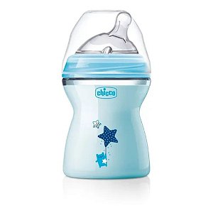 Mamadeira Step Up 2M+ 250ML Fluxo Médio Chicco Azul