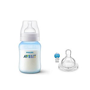 Kit Duplo Mamadeira Anti-Colic Transparente 260ml Philips Avent