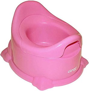 Troninho Penico Infantil Potty Rosa - Clingo