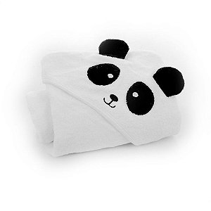 Toalha com Capuz Infanti Panda