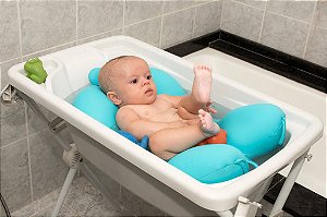 Almofada para Banho Azul Pequena - Baby Pil