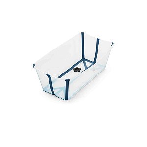 Banheira Flexível Azul com Plug Térmico - Stokke