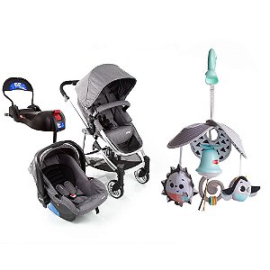 Travel System Epic Lite Trio Infanti - Grey Steel + Mini Mobile Pack & Go - Magical Tales