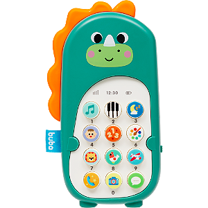 Celular Infantil Bilíngue Zoo Dino Verde - Buba