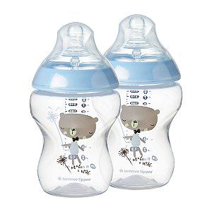 Kit 2 Mamadeira Closer To Nature Azul - Tommee Tippee