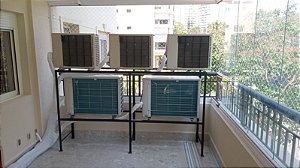 "Rack de aço T-FIX Penta, especial para 5 condensadoras até 30K convencional | convencional ou inverter de ar-condicionado split de 9k até 30k."