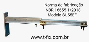 "Suportes T-FIX Código SU55EF: Aço Galvanizado para Evaporadoras Piso Teto de 12.000 a 90.000 BTUs (Normatizado NBR 16655/2018)"