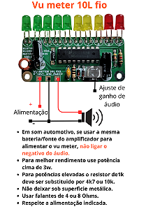 Vu Meter 10 Leds Bargraph