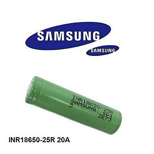 Bateria/ Pilha 25R 18650 - 2500mAh - Samsung