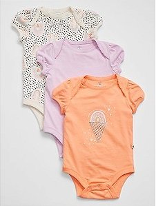 KIT 3 BODIES MANGA CURTA GAP IMPORTADA NA BABY STYLE