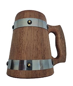 Caneca Medieval Madeira - Vikings - Hidromel - 350ml