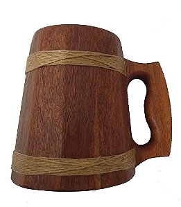 Caneca Medieval Madeira - Cedrilho - Vikings - Hidromel - Cerveja