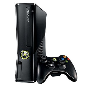 Console Xbox 360 Slim 4GB + Controle Sem Fio - usado