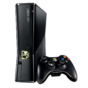 Console Xbox 360 Slim 4GB desbloqueado LTU2 + Controle Sem Fio (usado)