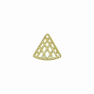 01-1888 - 1/2Kg de Estamparia Diamantada Triângulo Vazado 17mmx16mm