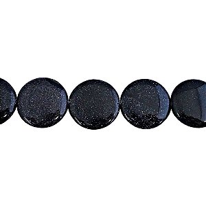 10-0062 - Fio de Pedras Aventurinas Discos com Passante 25mm