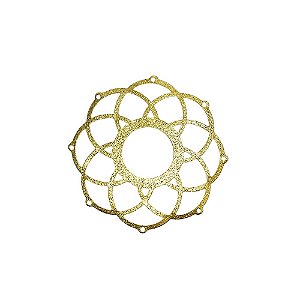 01-2127 - 1/2Kg de Estamparia Diamantada Mandala Grande 41,5mm