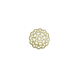 01-2129 - 1/2Kg de Estamparia Diamantada Redonda Mandala Floral 26,5mm
