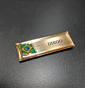 Plaqueta de Identificação da Marinha com Pino