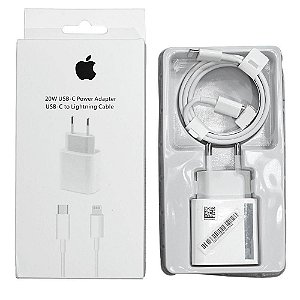 Carregador Com Cabo 20w Usb-c Lightning iPhone