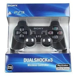 Controle joystick sem fio Sony PlayStation Dualshock 3