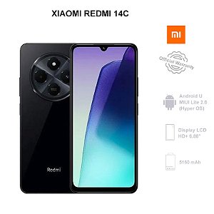 Xiaomi Redmi 14c 4g 256gb 8gb Ram Dual Sim Versão Global Cor Preto