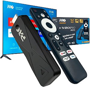 Tv Stick Pro 4k Hd Proeletronic controle Bluetooth e comando Por Voz