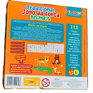 Tradicional Jogo da Forca  - Animais