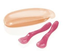 Colher de silicone macia para bebês - Rosa - ENGENHA KIDS - Produtos e  acessórios para bebê