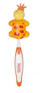 Escova dental infantil com capa bichos - GIRAFA