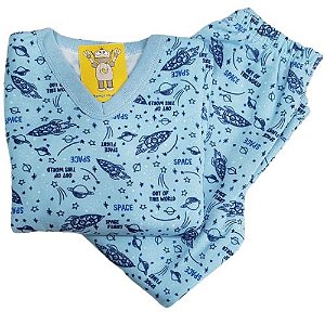 Pijama Infantil Flanelado - 4 ao 8 - Espaço