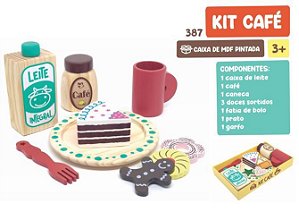 Kit Café em Madeira - 10 peças