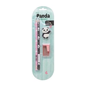 Kit Escolar Infantil - 4 peças - Panda