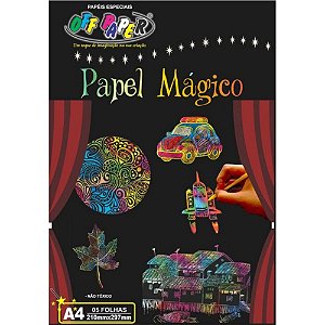Papel Mágico com Bastão - Kit com 6 peças