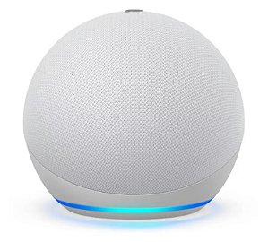 Echo Dot 4ª Geração Smart Speaker Com Alexa Amazon Bivolt Cor Branca 110V/220V