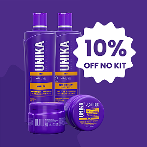 KIT UNIKA HOME CARE - SHAMPOO, CONDICIONADOR E MÁSCARA