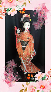 Boneca Gueixa Japonesa 45,0 cm