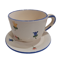 Xícara com Pires Porcelana