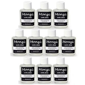 Kit 10 Limpa Jóias Alianças Ouro 18k Monzi 35ml Atacado Revenda