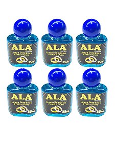 Kit 6Un Limpa Ouro Prata 925 Chapeado ALA 35ml Original Liquido Limpador Aliança 3 em 1 Atacado