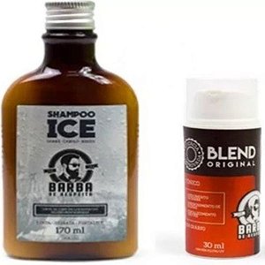 Blend Barba De Respeito 30ml + Shampoo Ice Barba de Respeito - 170ml