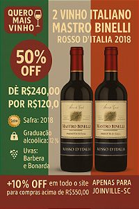 2X Vinho Italiano Mastro Binelli Rosso D' italia