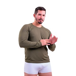 Camisa Proteção UV50+ Masculina - Verde Elite