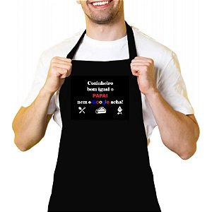 Avental Cozinheiro Bom Igual o Papai